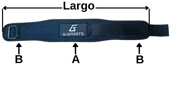 CINTURÓN LUMBAR G-SPORT Medidas